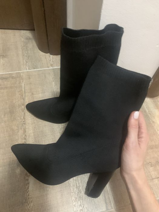 Черни боти тип чорап
