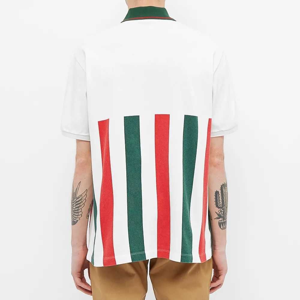 GUCCI Polo GG Patch Logo Striped Мъжка Тениска с Яка size S