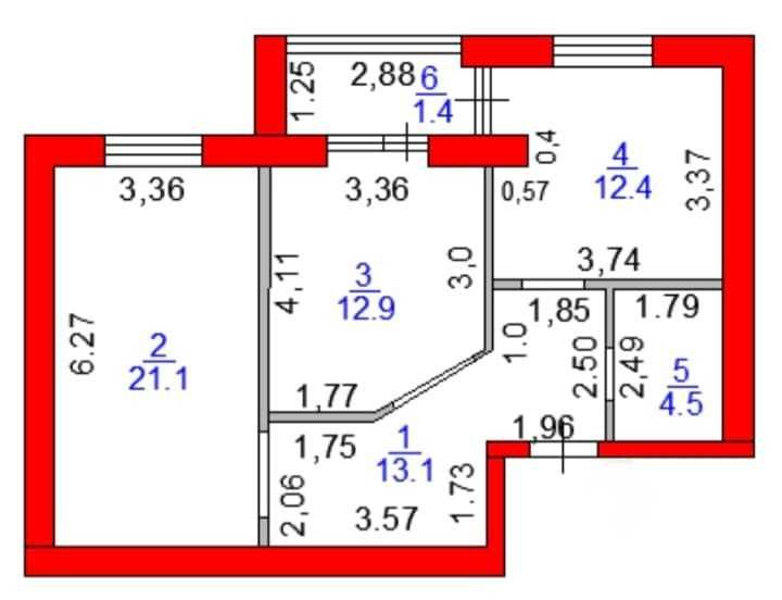 2 к. Город. Продаю двухкомнатную квартиру в ЖК на ул.Анжерская, д.37/2