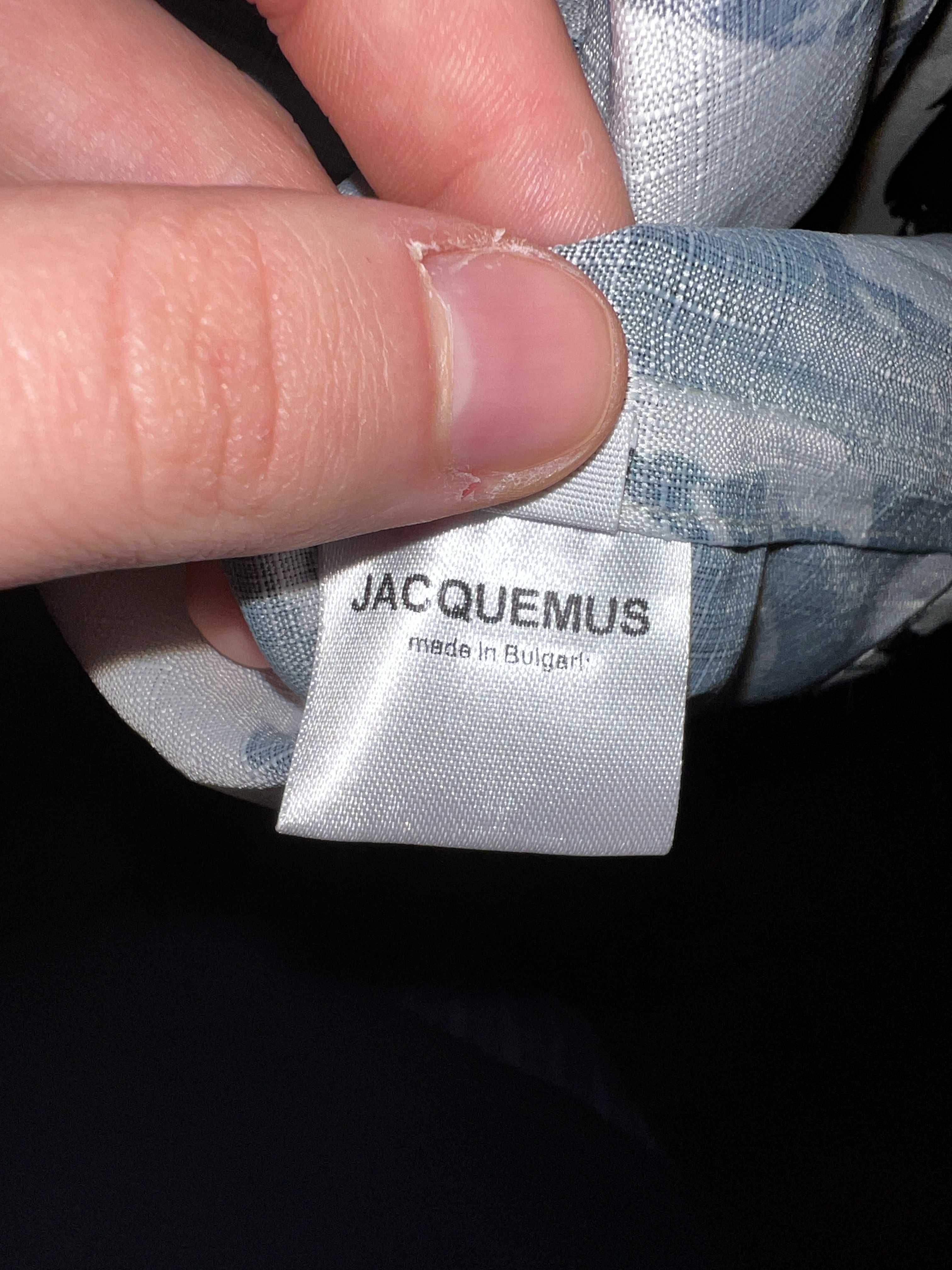 Jacquemus La Chemise Jean Painted Paisley Bowling Shirt