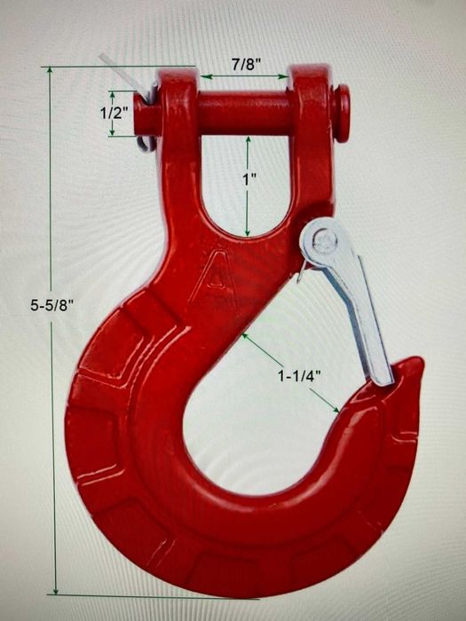 Carlig cablu troliu otelit sau sintetic 3/8 Heavy Duty