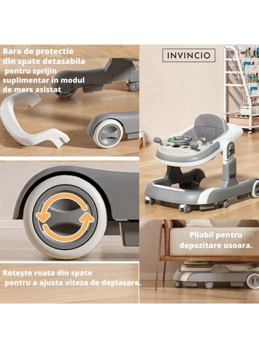 Проходилка за бебе 6-24 месеца, 4 в 1