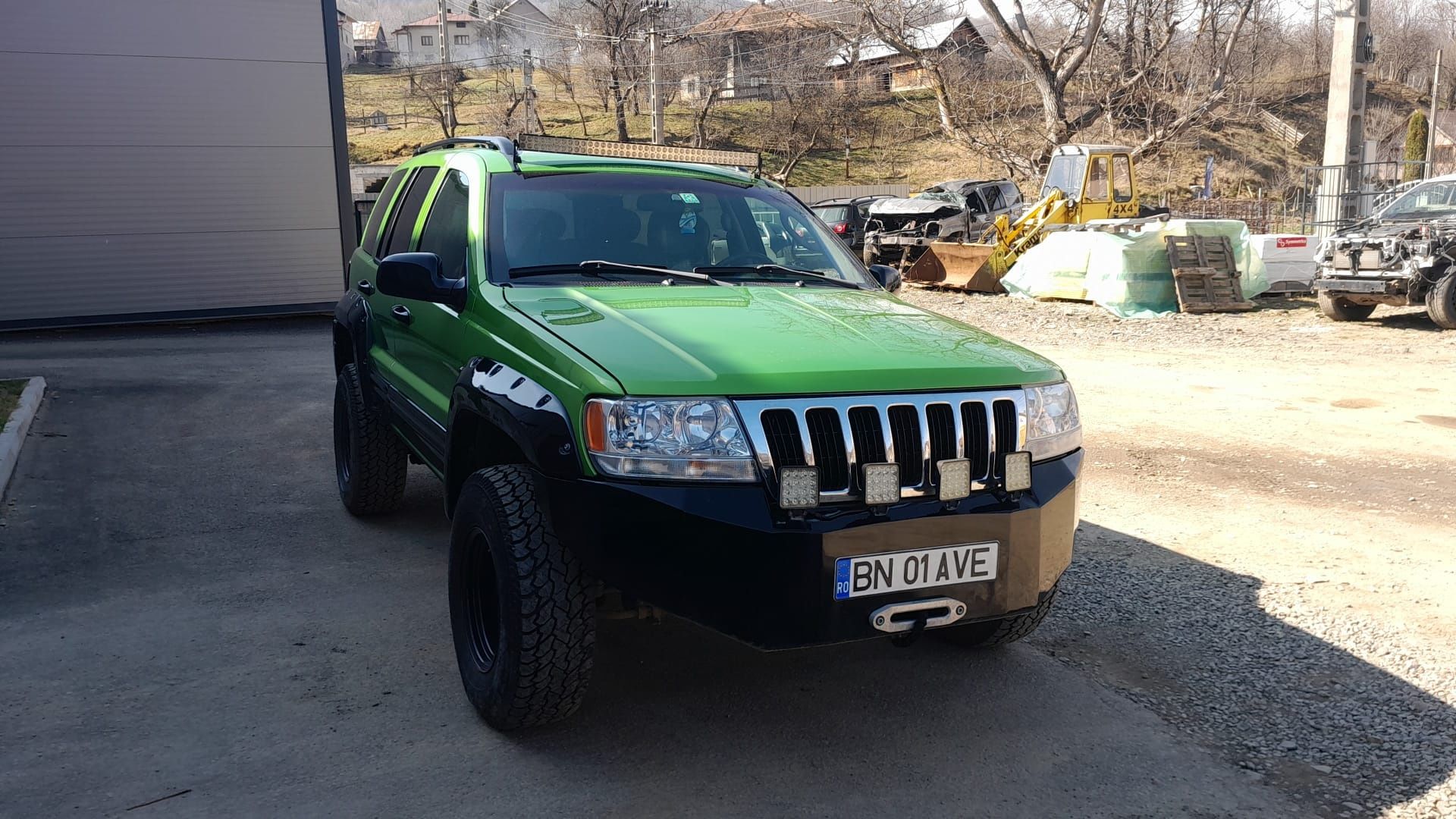 Jeep, Grand Cherokee, fabricație 2002, 2.7 diesel culoare verde/negru