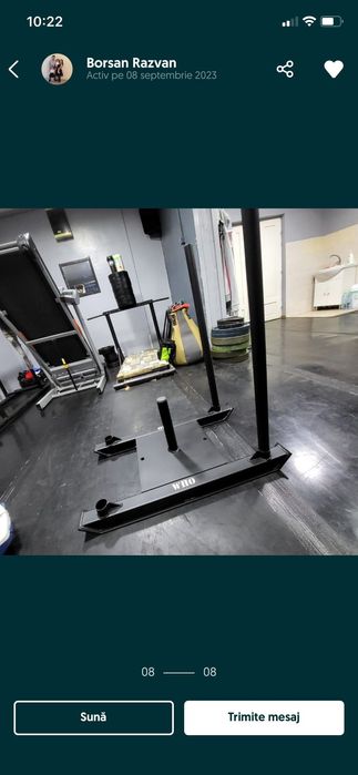 Bara fitness pentru genuflexiuni Safety Squat Bar sanie crosfit