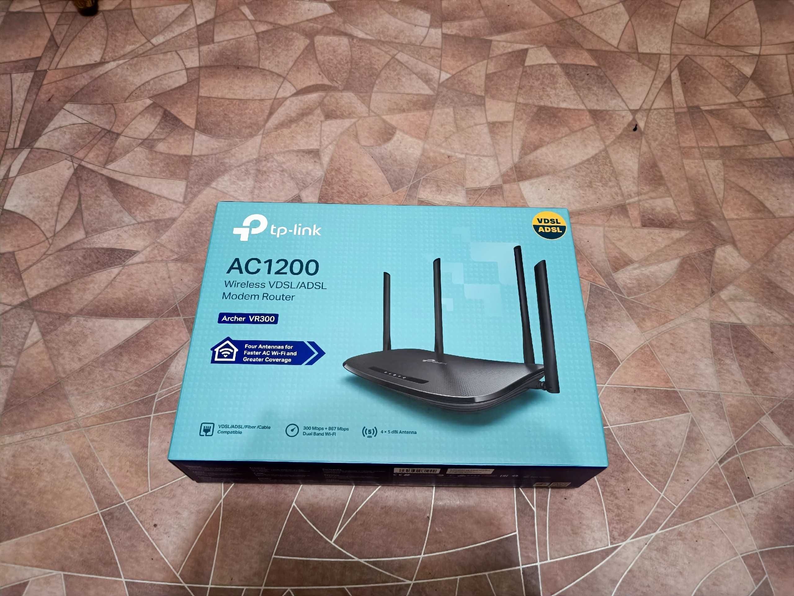 Продам беспроводной VDSL/ADSL Модем/Роутер TP-Link Archer VR300