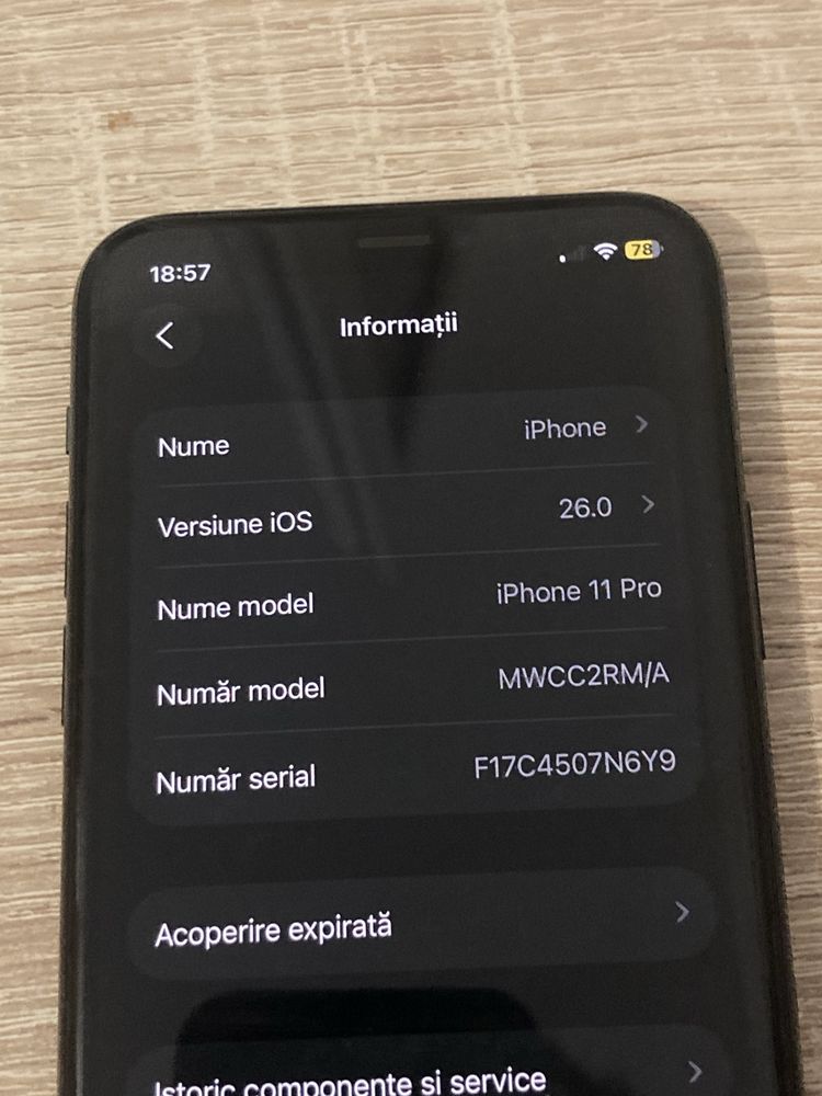 iPhone 11 Pro 256GB – funcționează perfect, Face ID OK