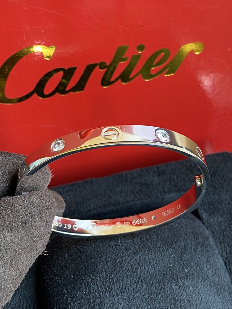 Brățară Cartier 19 White Gold 18K Diamond