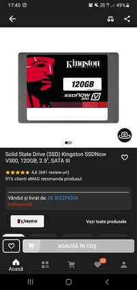 !!! !!! SSD KINGSTON 120GB   MODEL:NOW 300V !!!