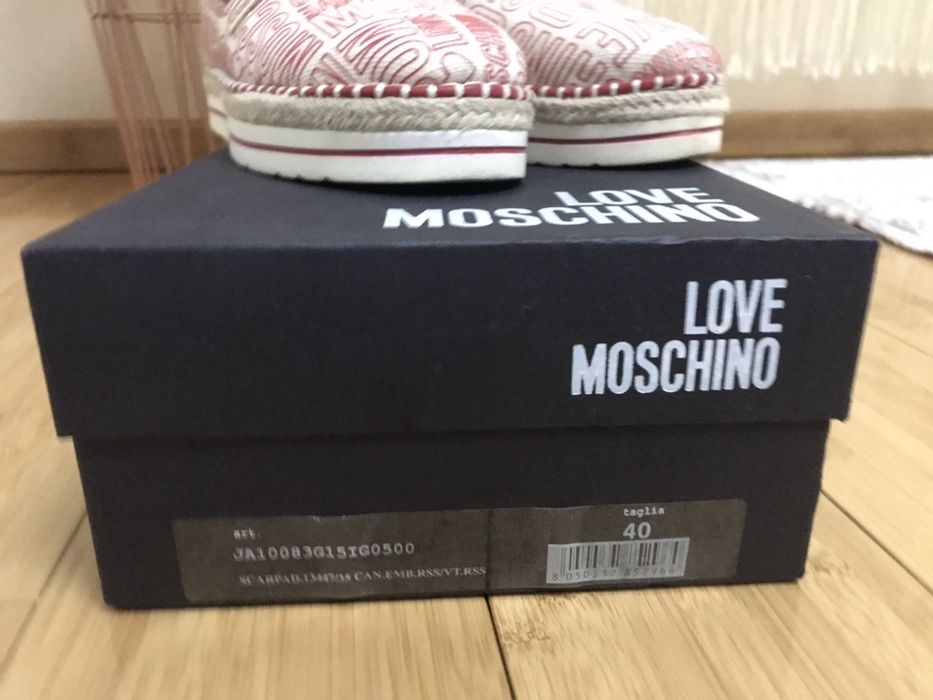 Espadrile Love Moschino