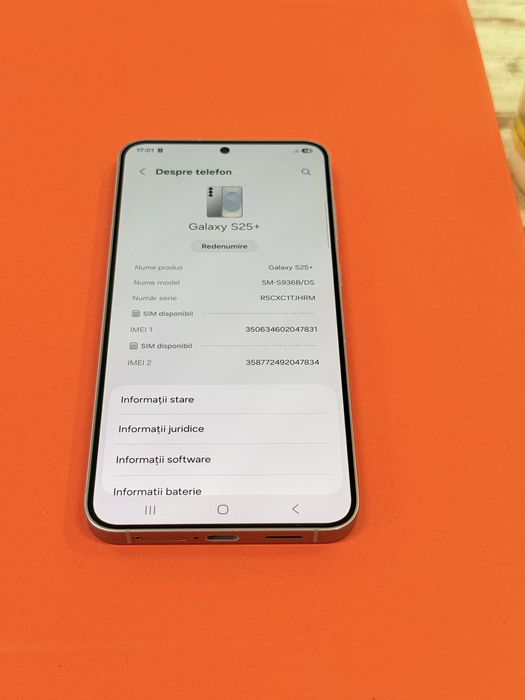 Samsung S25+ Pret 2450 lei