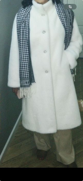 Продам экошубу,белоснежную