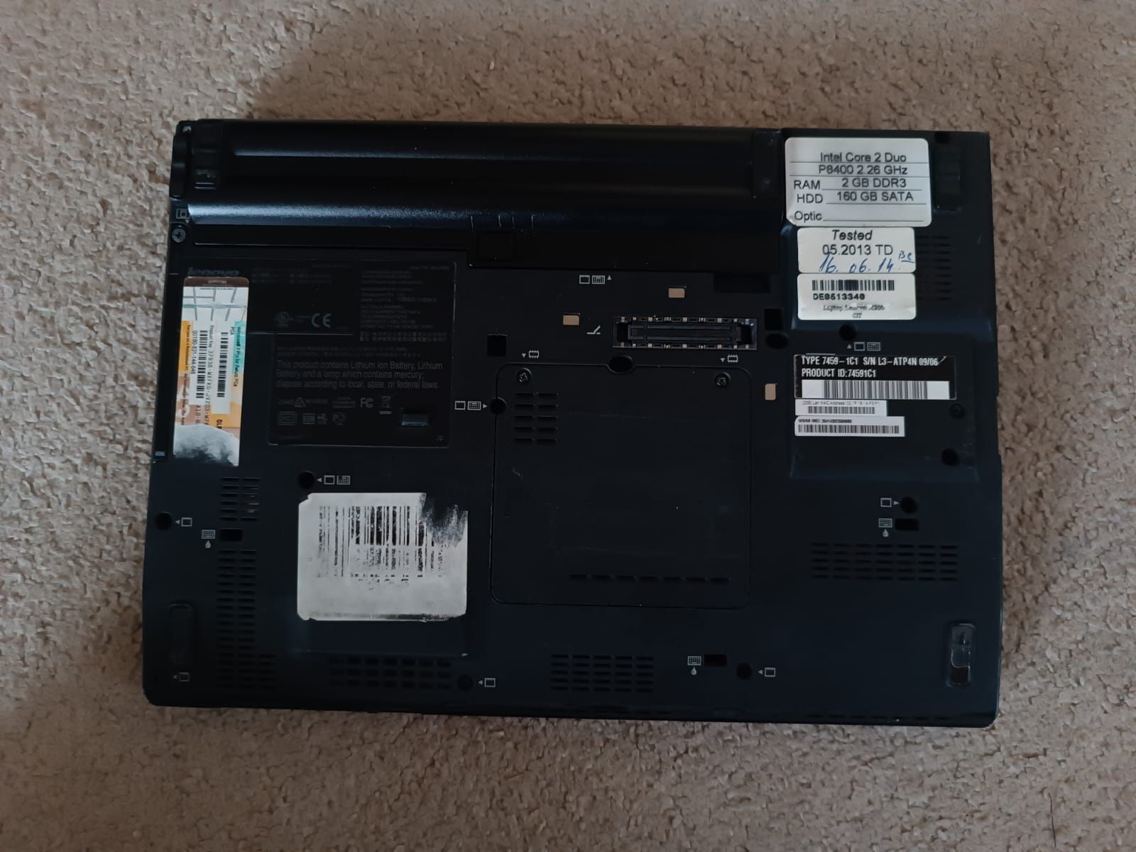 Laptop levono x200