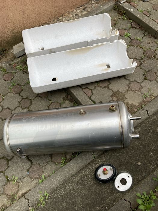 Recipient inox cu serpentina inox