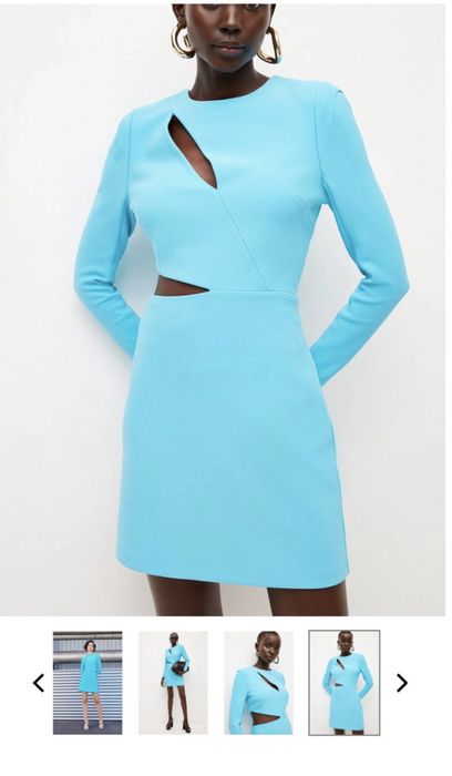 Rochie cut out cocktail culoare superba