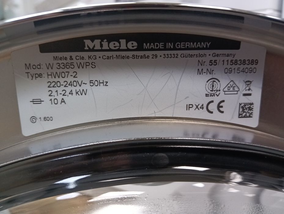 Пералня Миеле Miele W 3365  6кг 2 години гаранция Made in Germany!