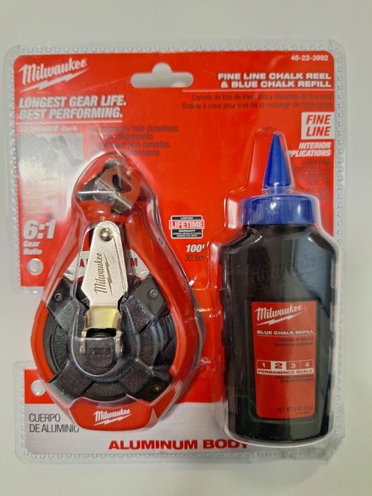Зидарска чертилка Milwaukee 48-22-3992 / 30.5м синя боя