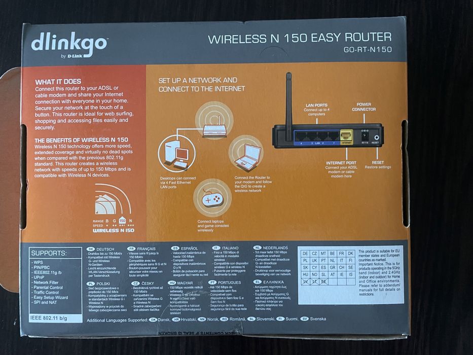 Router Wireless D-Link GO-RT-N150 Wireless N 150Mbps 2.4 GHz