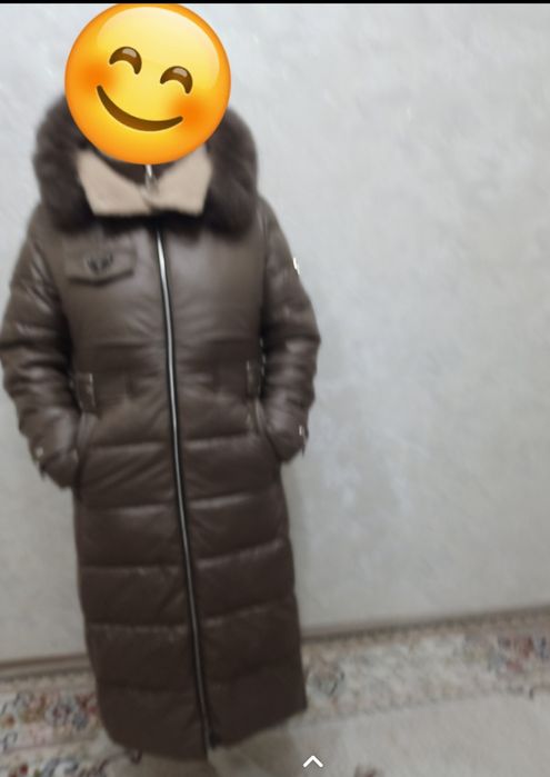 Пуховик женский длинный