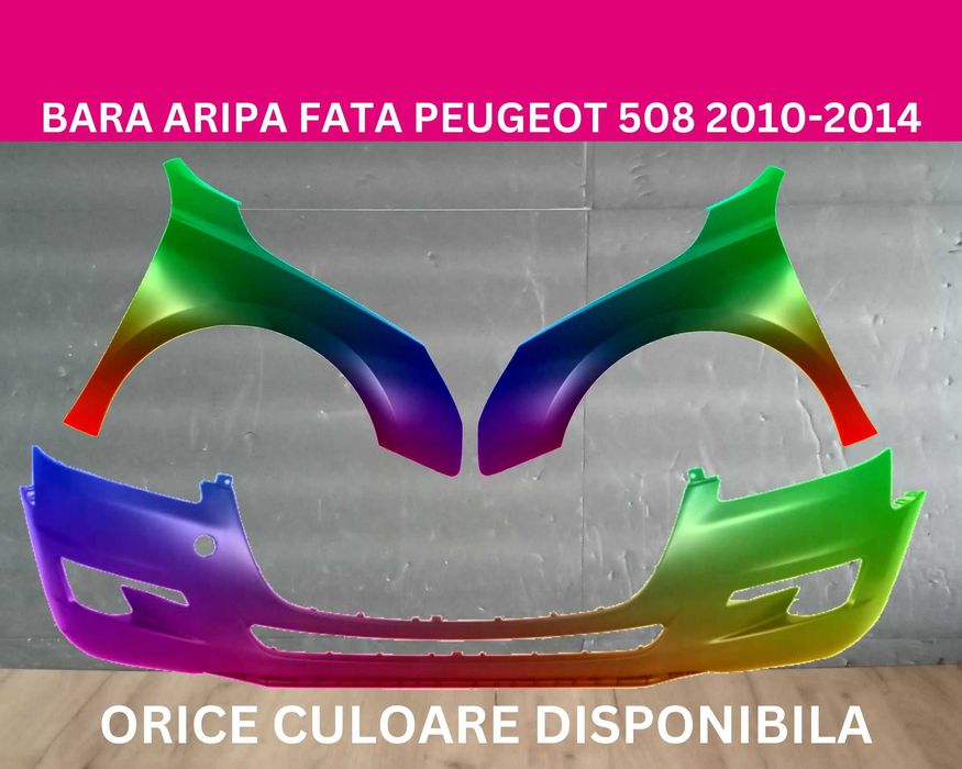 Bara aripa fata Peugeot 508 Negru,Gri,Alb,Albastru,Maro stanga-dreapta