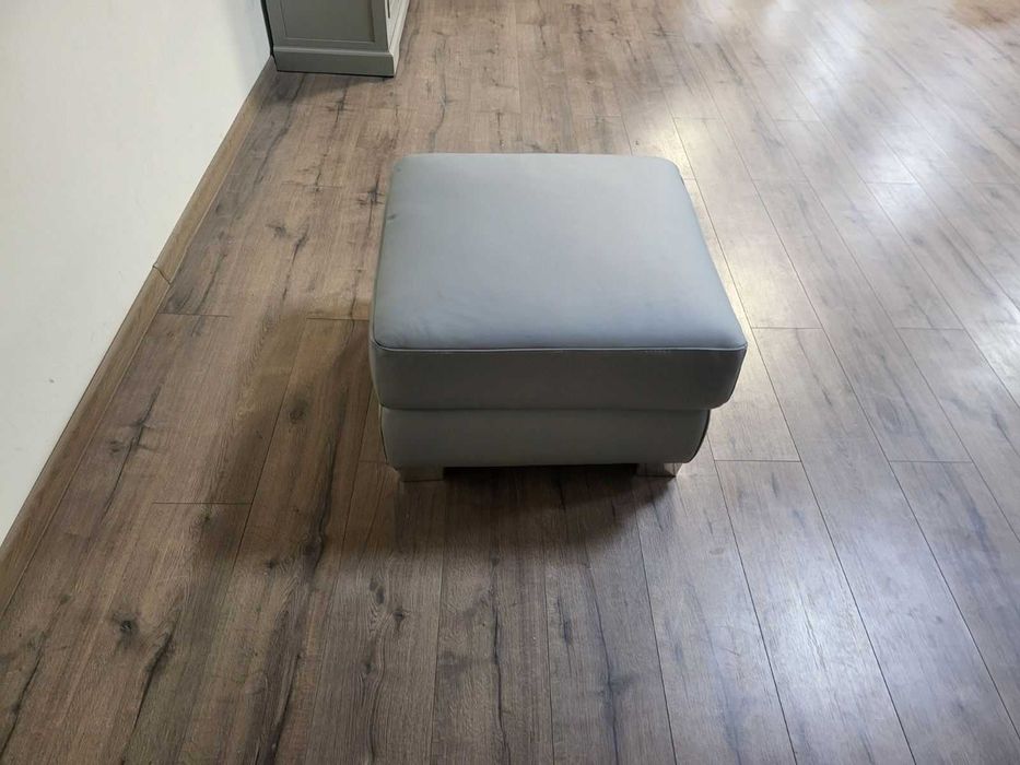 Сива кожена табуретка с функция ракла