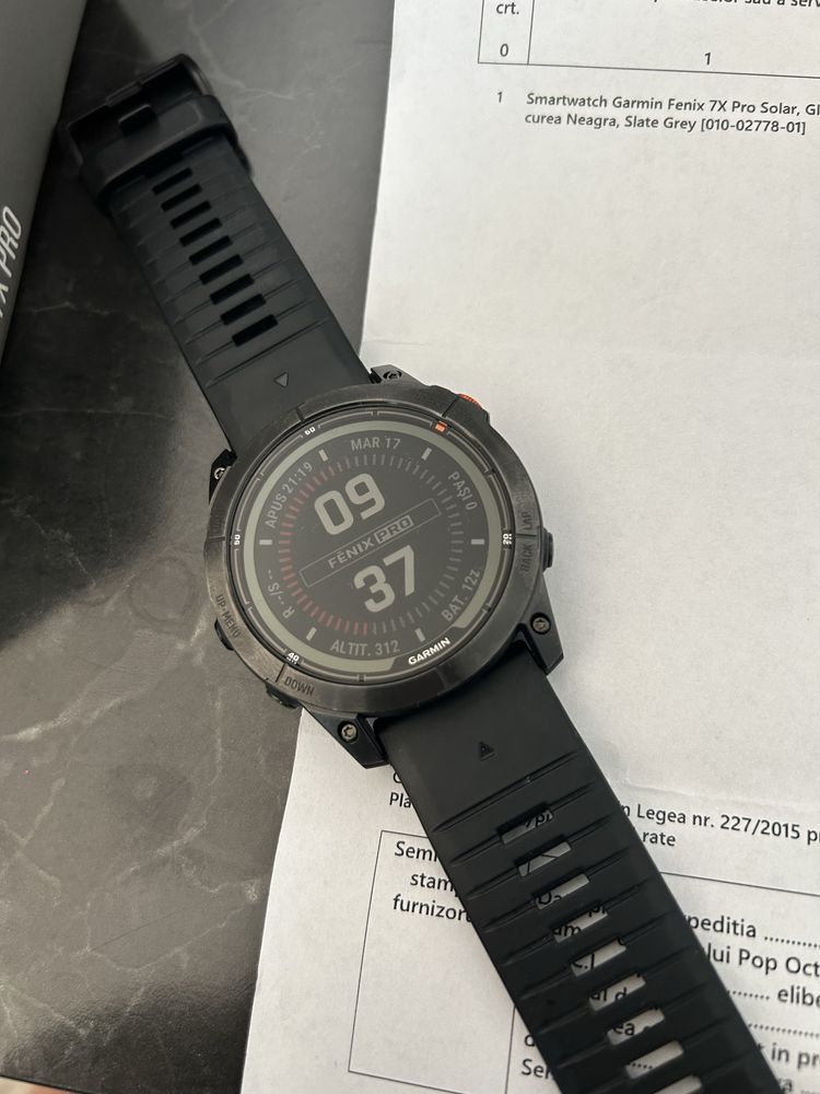 Garmin Fenix 7x Pro Solar impecabil