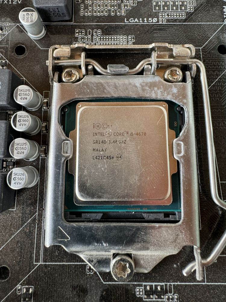 Placa Baza Q87M-E cu Procesor i5 4670 si cooler