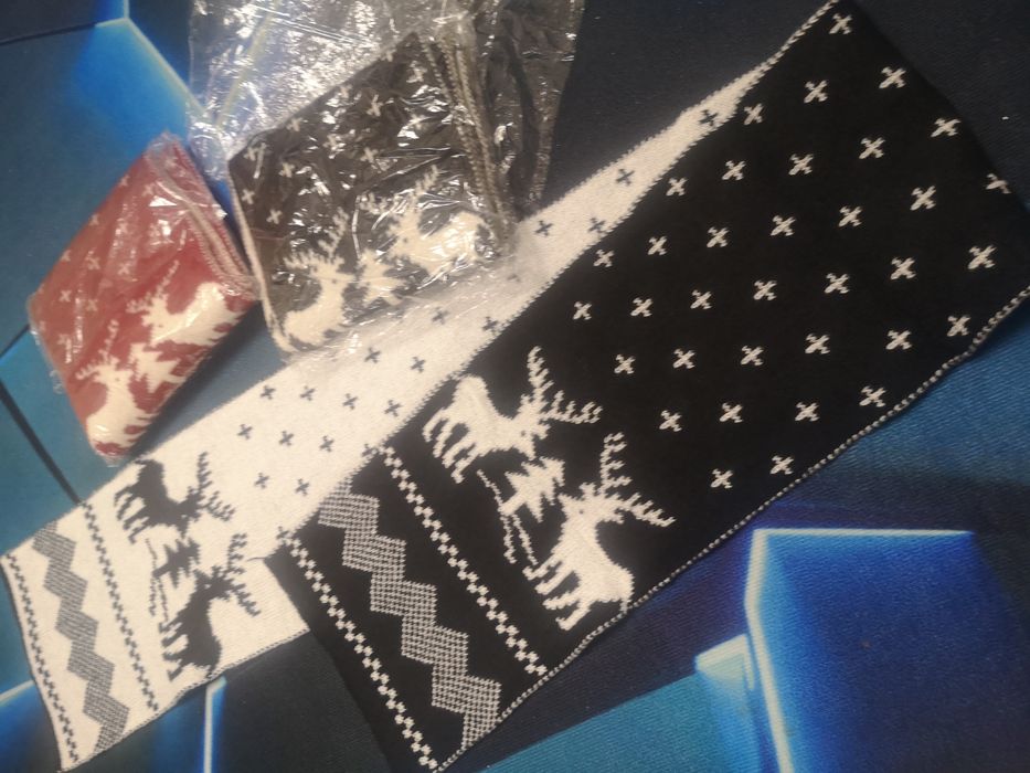 Новогодний шарф, теплый