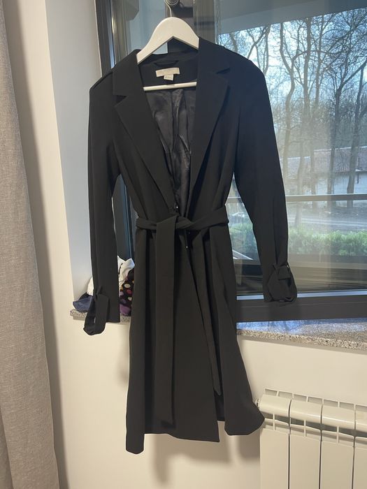 H&M черен тренч / преходно палто