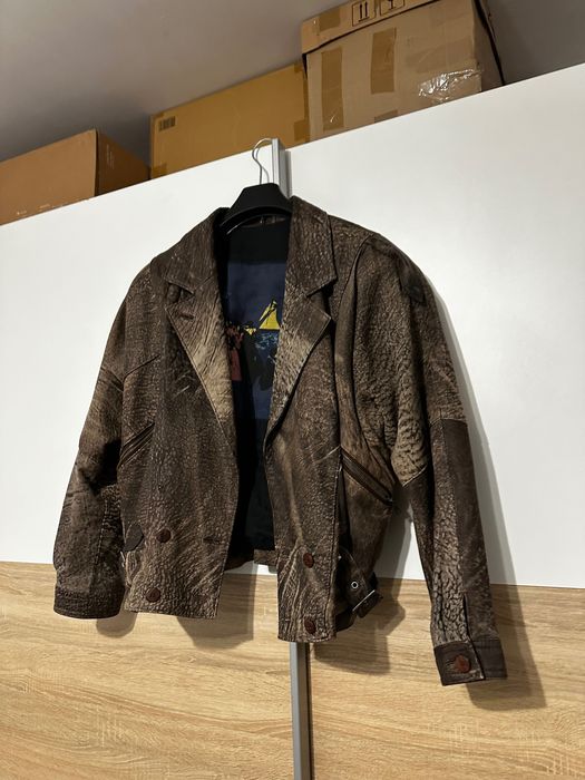 Geaca vintage piele naturala