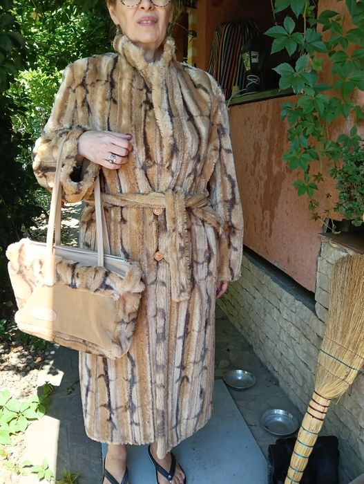 Set Haină cu 2 fețe și geantă Charme