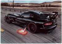 Desen/Tablou Dodge Viper ACR, Dimensiune A4