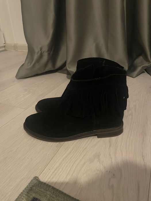 Ghete Mango piele intoarsa