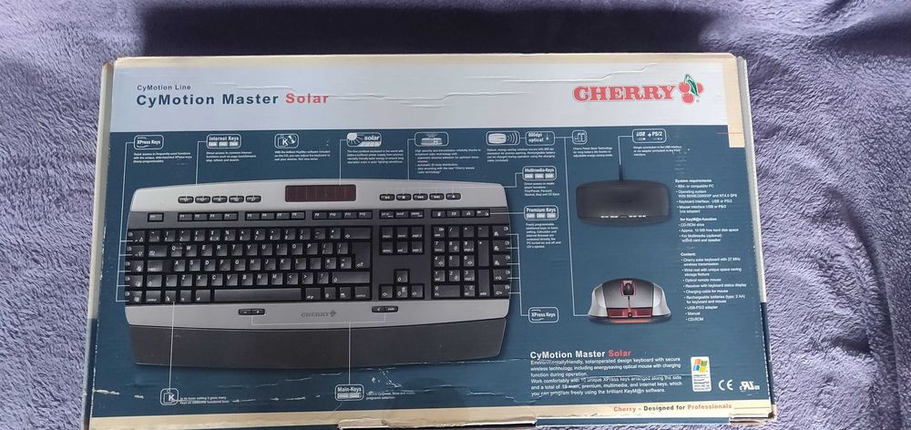 Безжични клавиатура + мишка: Cherry CyMotion Master Solar (2005г)