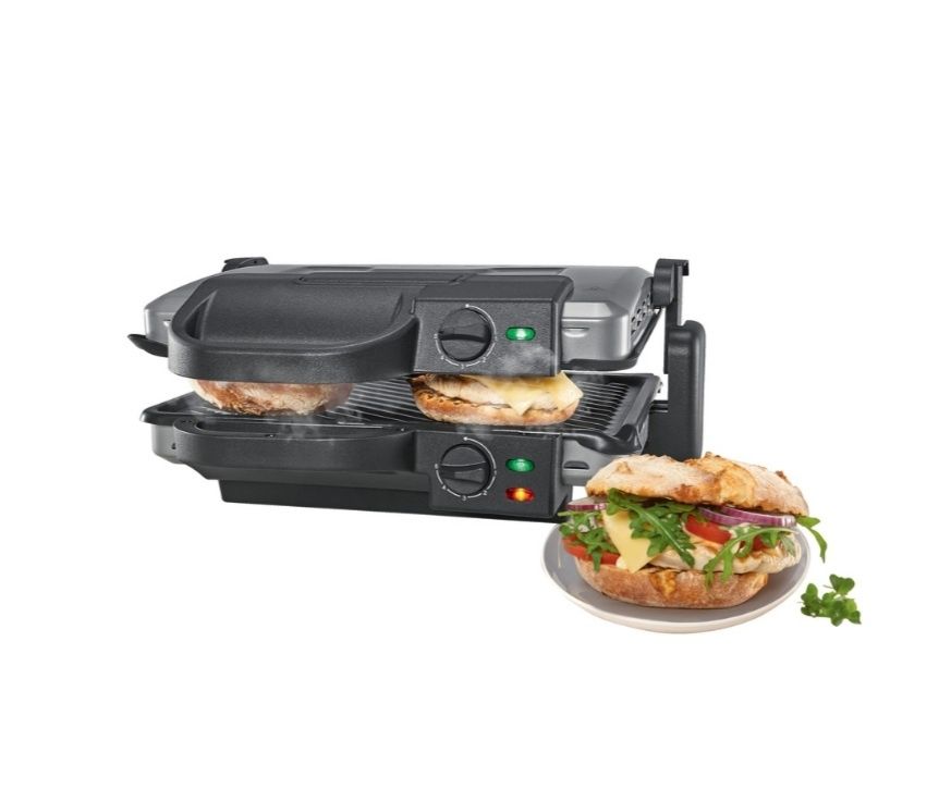 3-in-1 Panini Press,Griddle,Grill