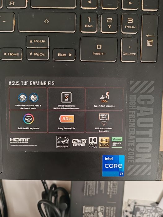 Laptop Asus Tuf Gaming F15 cod unic 1063 FULL BOX