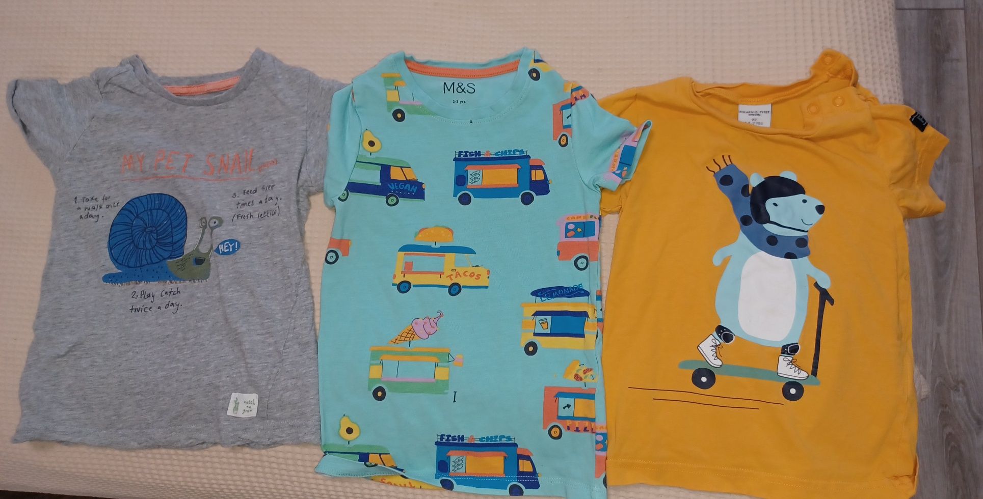Памучни бебешки и детски блузки за 6мес, 1год и 2г момиче