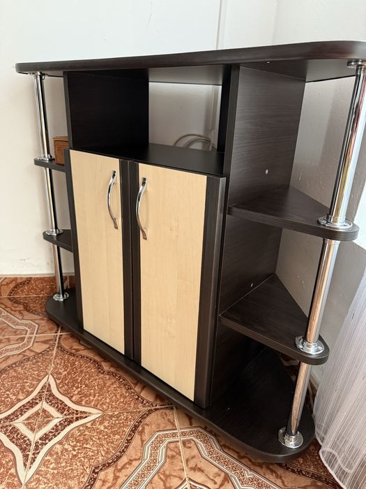 Comoda colt TV, 92x45x82 cm cu dulap