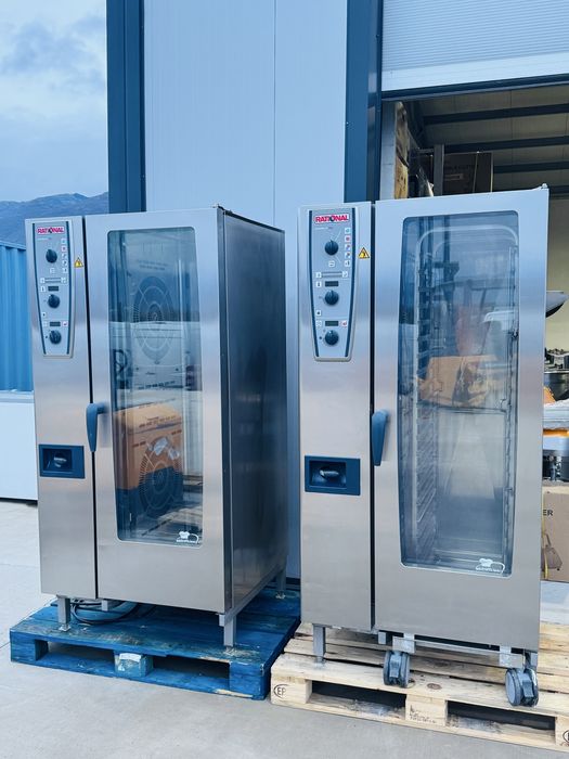 Газов Конвектомат Rational CMP+ 201 20 тави с количка.Газ.2бр.Нови!