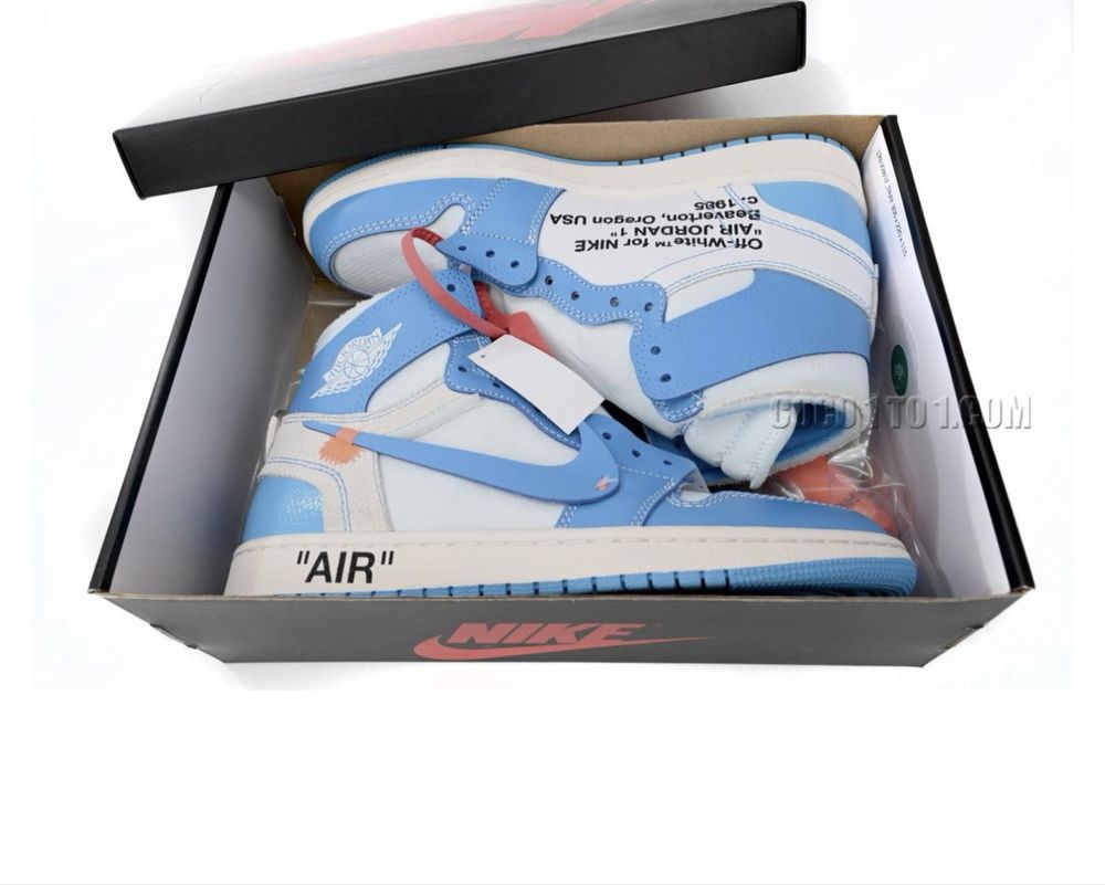 Air Jordan 1 Retro High Off-White University Blue
