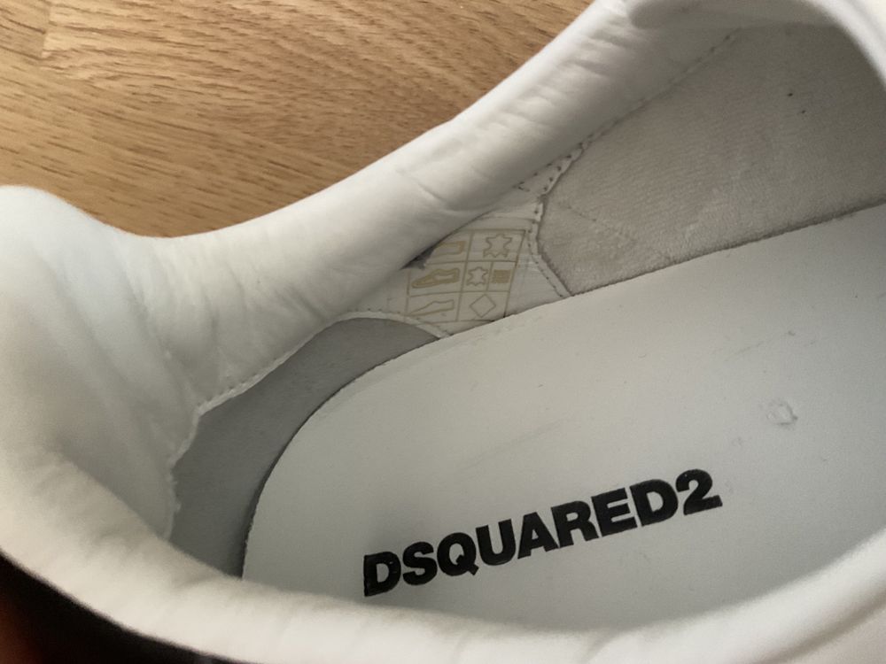 Sneakers originali Dsquared2 Ceresio Milano piele naturală noi