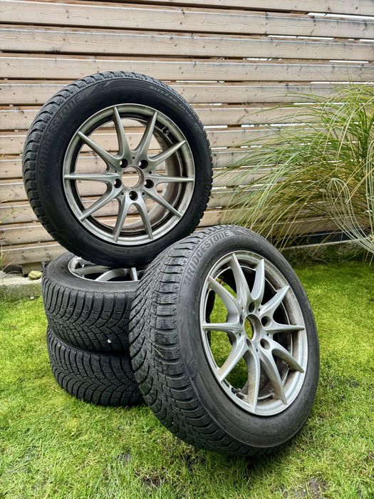 Set jante originale mercedes c klass a si b, 205/55/16 iarna ca noi