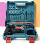 Bormasina cu acumulator 2x21V, set complet accesorii