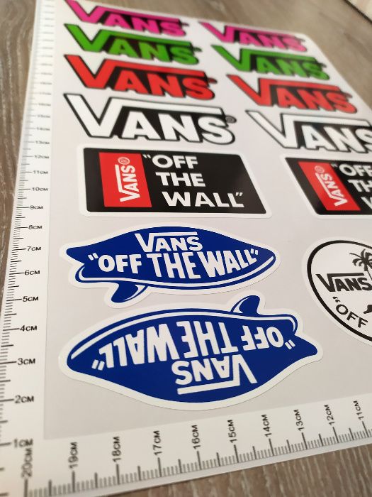 Стикери VANS ВАНС лист А4 - 14 бр общо Sticker