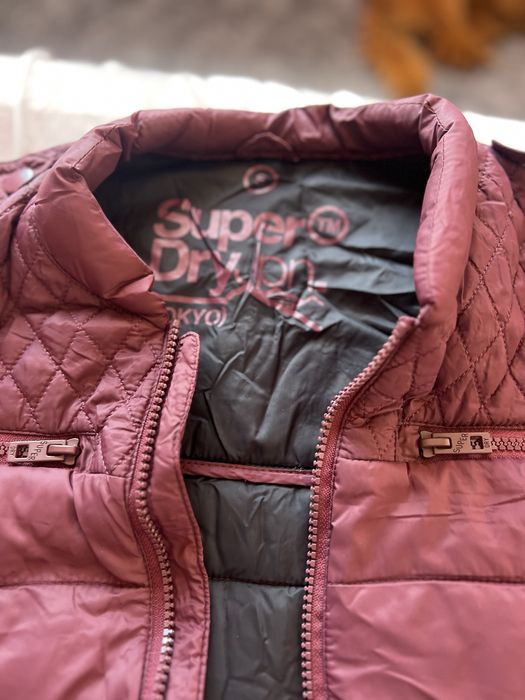 Дамско яке superdry бордо