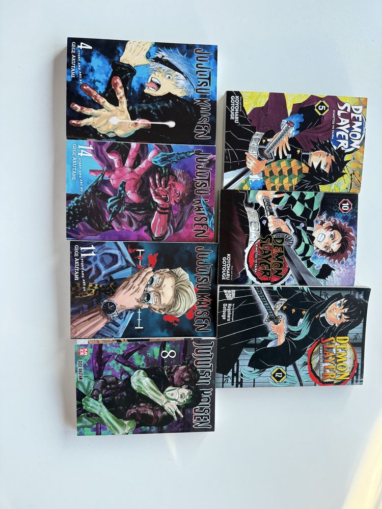 Attack on Titan, Zelda, Haikyuu, Jujutsu Kaisen манга