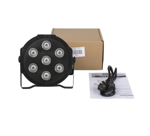 Par led 7x18w RGBW+UV strobe dj disco lumini moving 7r petrecere NOI!