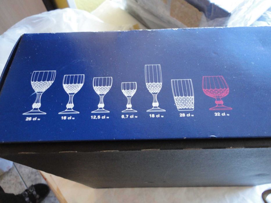 Кристални чаши разлч.видове Френски оргинал 5 компл.