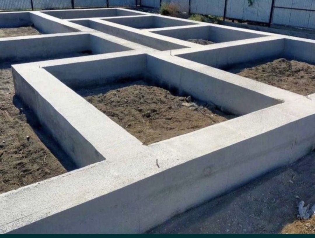 Заливка фундамент