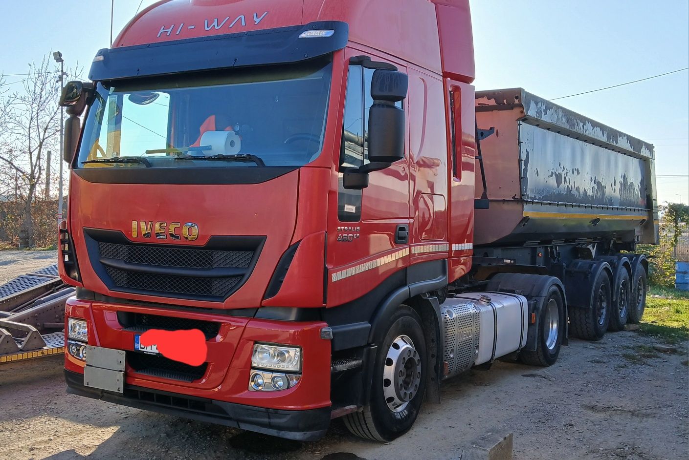 Iveco STRALIS euro 6 de 480CP din anul 2014 si bascula KOGEL HARDOX