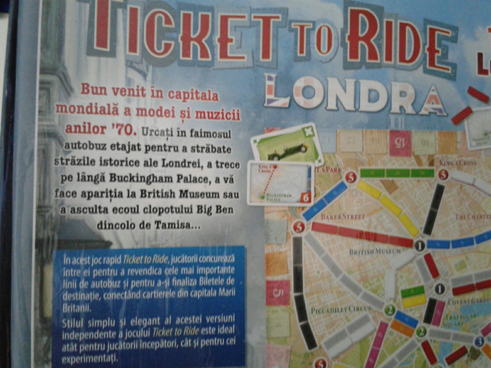 Ticket to Ride - Londra Days of Wonder - joc de societate compact, nou